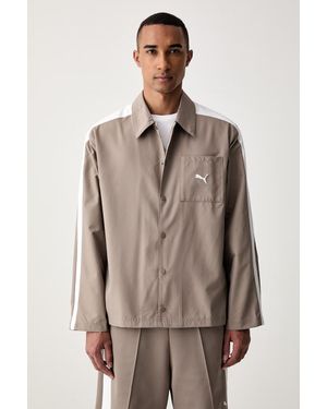 PUMA Giacca Camicia Da Uomo T7 - Marrone
