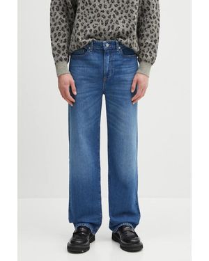 Lacoste Jeans Straight Da Uomo - Blu