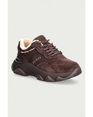 Guess Micola3 Sneakers Da Donna - Marrone