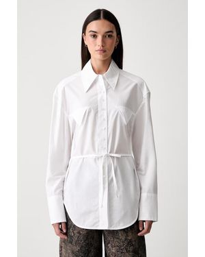 Pinko Camicia Da Donna Con Cotone - Bianco