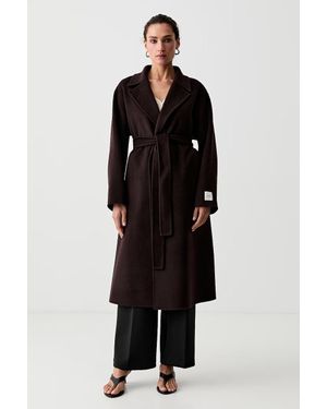 Calvin Klein Cappotto Da Donna Con Lana - Nero