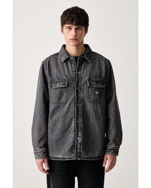 Guess Giacca Jeans Da Uomo - Grigio