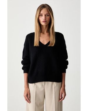 American Vintage Maglione Da Donna Con Lana - Nero
