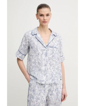 Pepe Jeans Camicia Di Lino Doris - Bianco