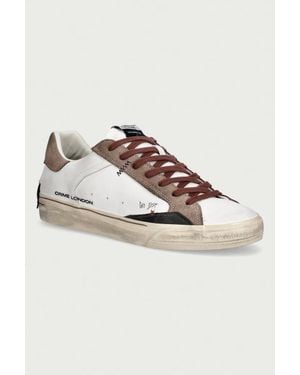 Crime London Deconstructed Sneakers Da Uomo - Bianco