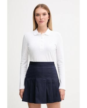 Lacoste Camicia A Maniche Lunghe - Bianco