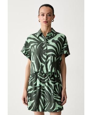 Benetton Camicia Da Donna - Verde