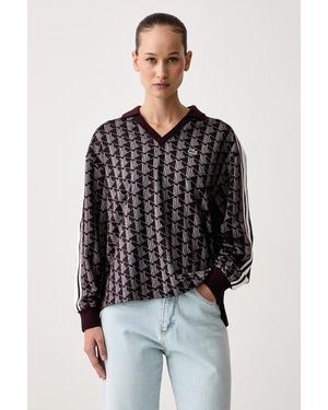 Lacoste Maglietta A Maniche Lunghe Da Donna - Nero