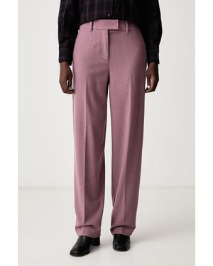 Marc O' Polo Pantaloni Da Abito Da Donna Con Misto Lana - Viola