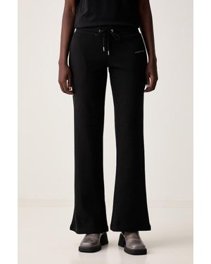 Guess Pantaloni Da Tuta Da Donna Con Cotone - Nero
