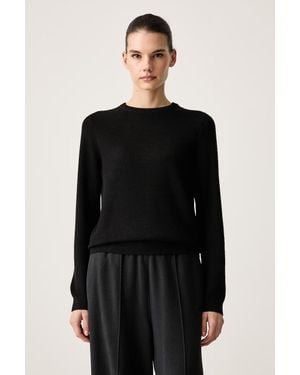 EA7 Maglione Da Donna Con Misto Lana - Nero