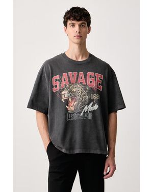 Just Cavalli T-Shirt Da Uomo - Nero
