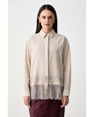 Sisley Camicia Da Donna Con Viscosa - Neutro