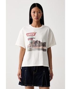 Levi's Levi's T-Shirt Oversize Da Donna - Bianco
