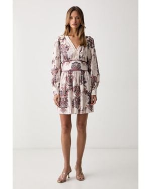 Guess Vestito Con Viscosa Catherine - Neutro