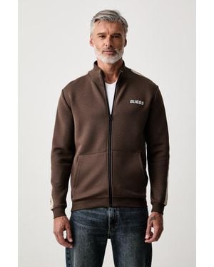 Guess Felpa Con Cerniera Da Uomo Con Cotone Mickey - Nero