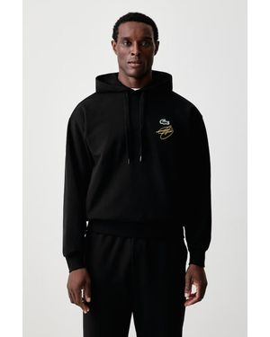 Lacoste Felpa Con Cappuccio Da Uomo - Nero