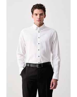 Hackett Camicia Da Uomo - Bianco