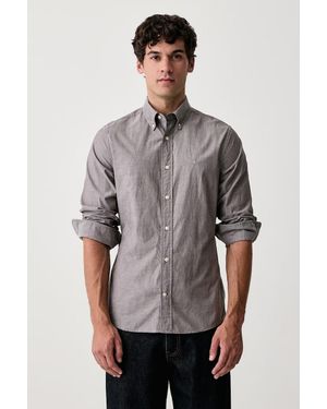 GANT Camicia Da Uomo - Grigio