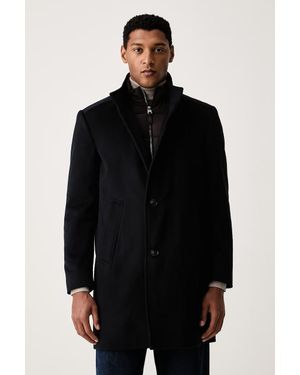 Joop! Cappotto Da Uomo Con Lana - Nero