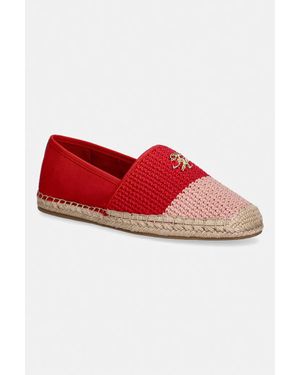 Tommy Hilfiger Espadrille Da Donna Th Script Crochet Espadrille - Rosso