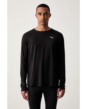 PUMA Maglietta A Maniche Lunghe Da Corsa Da Uomo Cloudspun - Nero