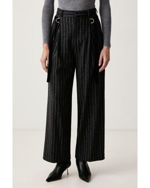 Isabelle Blanche Pantaloni Da Donna Con Misto Lana - Nero