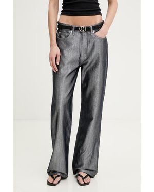Rag & Bone Jeans Wide Leg Da Donna Logan - Grigio