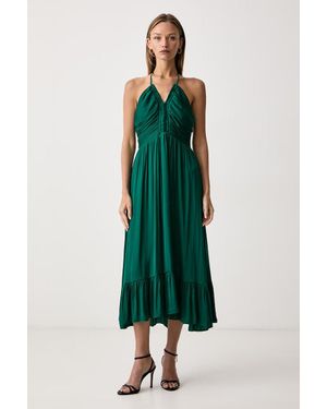 Morgan Vestito Svasato - Verde