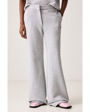 MSGM Pantaloni Da Donna Con Cotone - Grigio