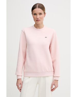 Lacoste Felpa Da Donna Con Cotone - Rosa