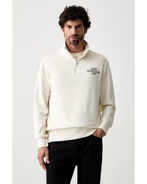 GANT Felpa Da Uomo Con Cotone - Bianco