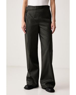 MSGM Pantaloni Straight Da Donna - Nero