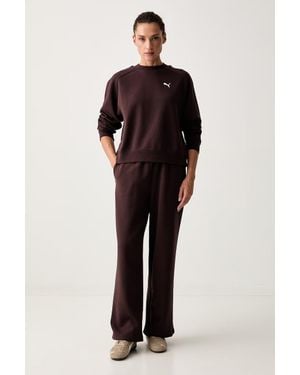 PUMA Set Di Tuta Da Donna Con Cotone - Blu