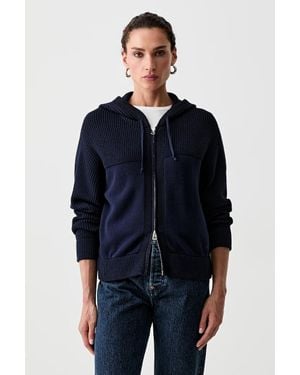 KENZO Cardigan Da Donna Con Misto Lana - Blu