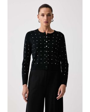 Marella Cardigan Da Donna Con Viscosa Emme By - Nero