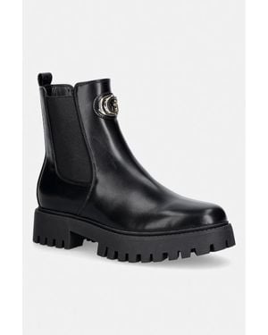 Guess Stivali Sulla Banchina Da Donna Fida - Nero