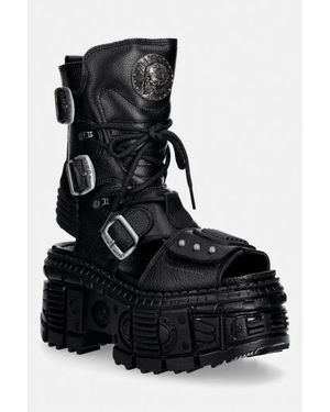 New Rock Sandali Da Donna - Nero