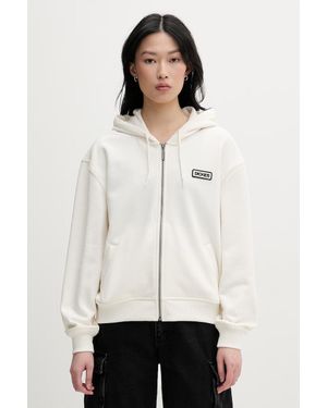Dickies Felpa Con Cerniera E Cappuccio Da Donna Con Cotone - Bianco