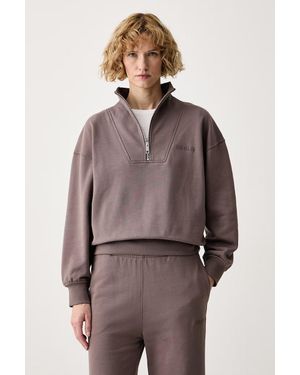 Calvin Klein Felpa Da Donna - Marrone