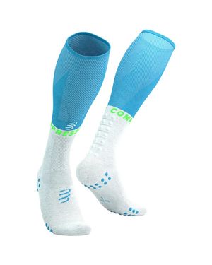 Compressport Calzini Sportivi Full Socks Oxygen - Blu