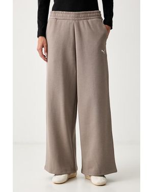 PUMA Pantaloni Da Tuta Da Donna Con Cotone Essentials - Marrone