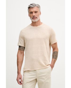 Michael Kors T-Shirt Da Uomo Con Lino - Neutro