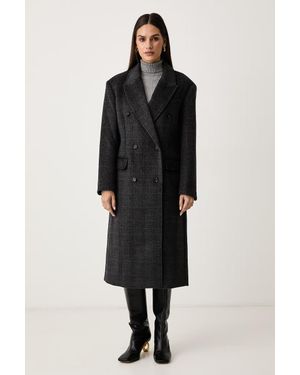 Morgan Cappotto Da Donna Con Misto Lana - Nero