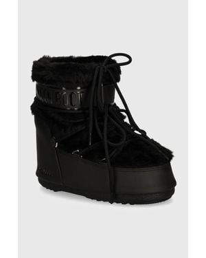Moon Boot Stivali Da Neve Mb Icon Low Faux Fur - Nero