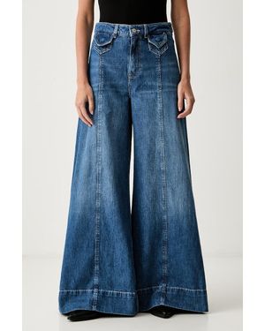 BOSS Wide Leg Da Donna C_Jane Hr - Blu