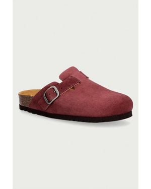 Scholl Ciabatte Slide Mules Da Donna - Rosso
