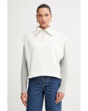 Rag & Bone Felpa Senza Maniche Da Donna Con Cotone Terry - Bianco