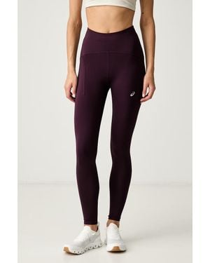 Asics Leggings Sportivi Da Donna Road High Waist Tight - Blu