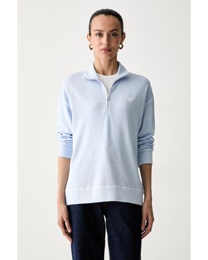 GANT Felpa Da Donna Con Lyocell - Blu